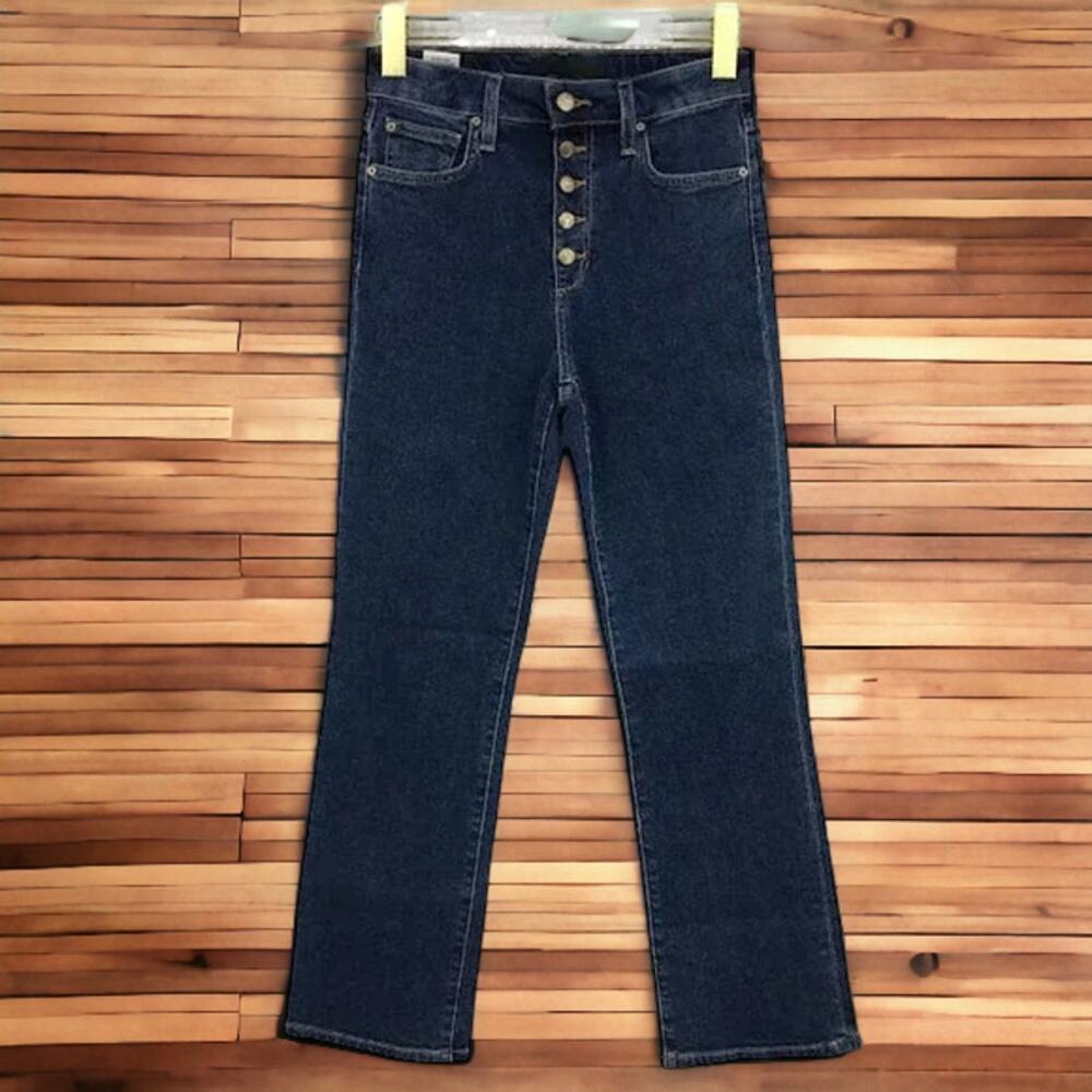 NWT Joe's Jeans The Callie High Rise Cropped Boot Button Fly 24 W/Stretch